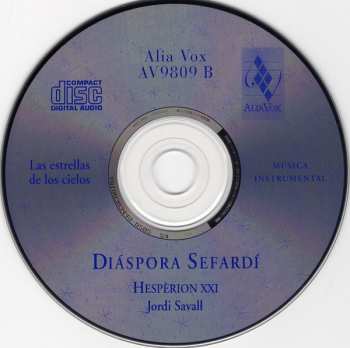 2CD Jordi Savall: Diáspora Sefardí (Romances & Música Instrumental)