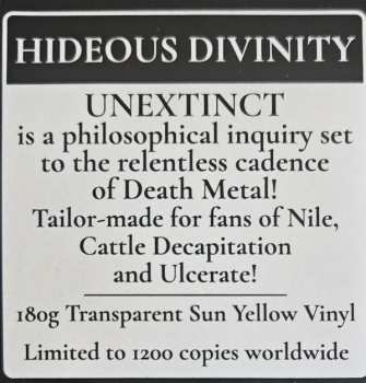 LP Hideous Divinity: Unextinct CLR | LTD