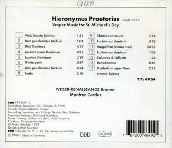 CD Manfred Cordes: Vesper For St. Michael's Day