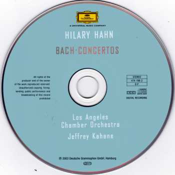 CD Johann Sebastian Bach: Concertos
