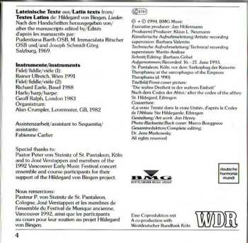 CD Hildegard Von Bingen: Chants De L'Extase