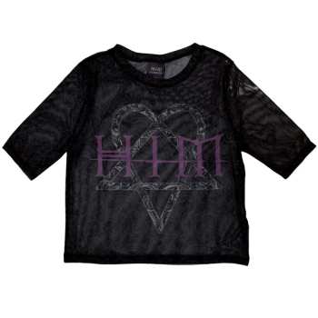 Merch HIM: Női Crop Top Heartagram & Logo Him