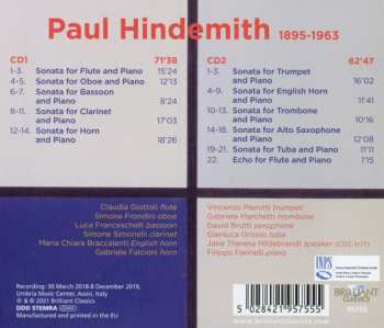 2CD Paul Hindemith: Complete Sonatas For Wind Instruments And Piano