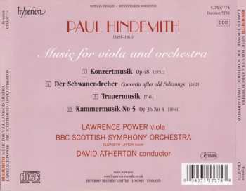CD Paul Hindemith: Music For Viola And Orchestra
