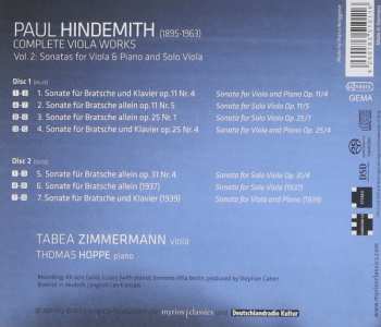 2SACD Paul Hindemith: Complete Viola Works Vol. 2: Sonatas For Viola & Piano And Solo Viola