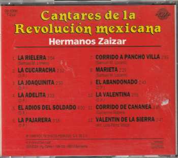CD Hermanos Zaizar: Cantares De La Revolucion Mexicana