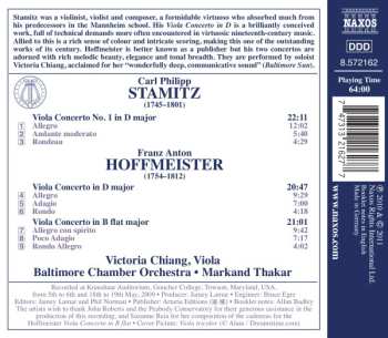 CD Carl Stamitz: Viola Concertos