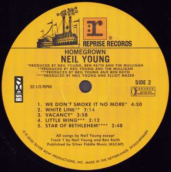 LP Neil Young: Homegrown