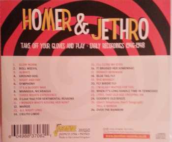 CD Homer And Jethro: Take Off Your Gloves And Play - Early Recordings 1946-1948