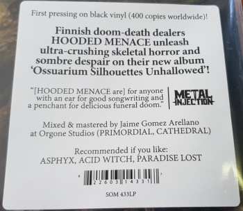 LP Hooded Menace: Ossuarium Silhouettes Unhallowed