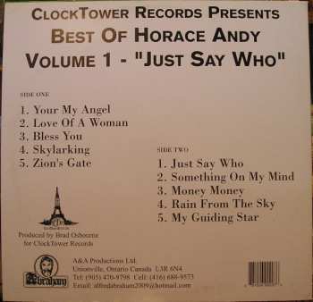 LP Horace Andy: Best Of Horace Andy Volume 1 - Just Say Who