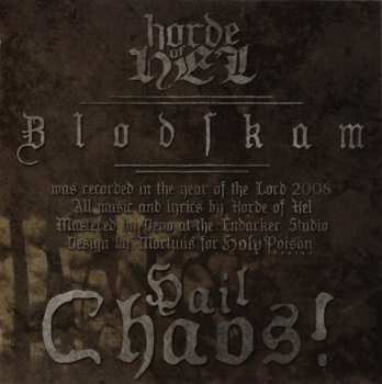 CD Horde Of Hel: Blodskam