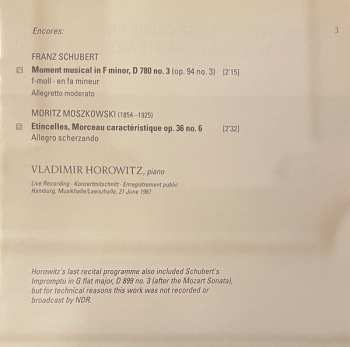 CD Vladimir Horowitz: Horowitz In Hamburg – The Last Concert