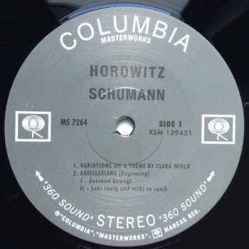 LP Robert Schumann: Kreisleriana And Variations On A Theme By Clara Wieck