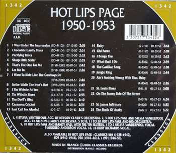 CD Hot Lips Page: 1950–1953