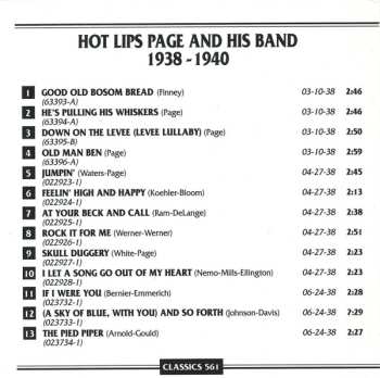 CD Hot Lips Page And His Band: 1938-1940