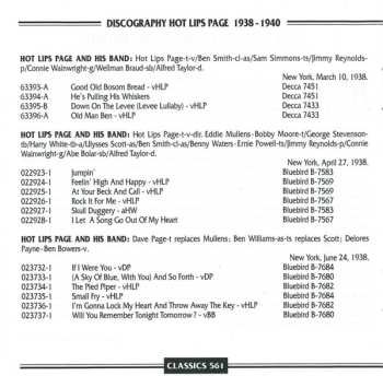 CD Hot Lips Page And His Band: 1938-1940
