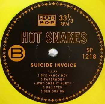 LP Hot Snakes: Suicide Invoice CLR