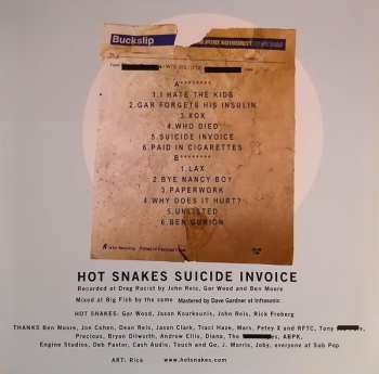 LP Hot Snakes: Suicide Invoice CLR