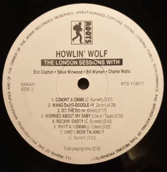 LP Howlin' Wolf: The London Sessions With Eric Clapton, Steve Winwood, Bill Wyman & Charlie Watts