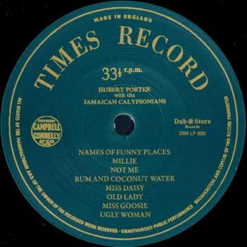 LP Hubert Porter: Calypsos From Jamaica