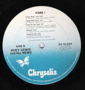 LP Huey Lewis & The News: Fore!