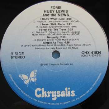 LP Huey Lewis & The News: Fore!