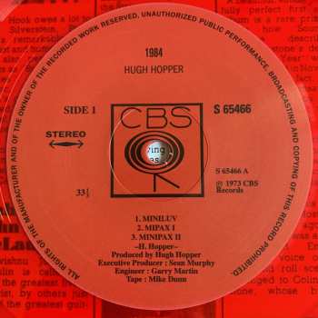 LP Hugh Hopper: 1984 LTD | CLR