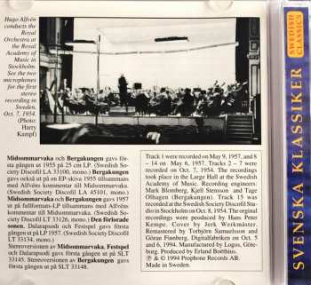 CD Hugo Alfvén: Hugo Alfvén Dirigerar Hovkapellet