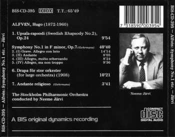 CD Neeme Järvi: Symphony N°1 In F Minor / Upsala Rhapsody / Drapa / Andante Religioso