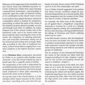 CD Hugo Distler: Die Weihnachtsgeschichte Und Liedmotetten Zur Weihnacht