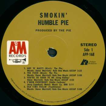 LP Humble Pie: Smokin'