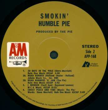 LP Humble Pie: Smokin'