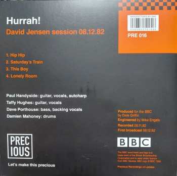 2SP Hurrah!: David Jensen Session 08.12.82