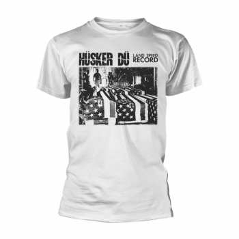 Merch Hüsker Dü: Póló Land Speed Record (white)