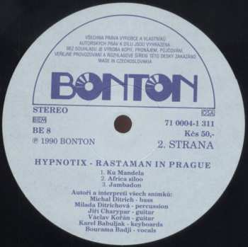 LP Hypnotix: Rastaman In Prague