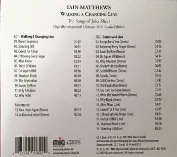 2CD Iain Matthews: Walking A Changing Line