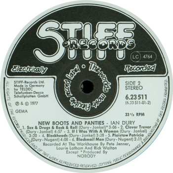 LP Ian Dury: New Boots And Panties!!