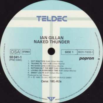 LP Ian Gillan: Naked Thunder