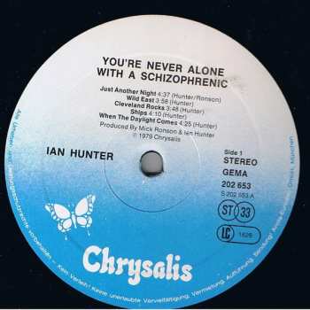 LP Ian Hunter: You're Never Alone With A Schizophrenic