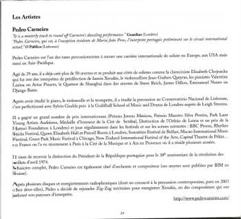 CD Iannis Xenakis: Psappha, Rebonds A & B, Okho Pour Trois Djembés