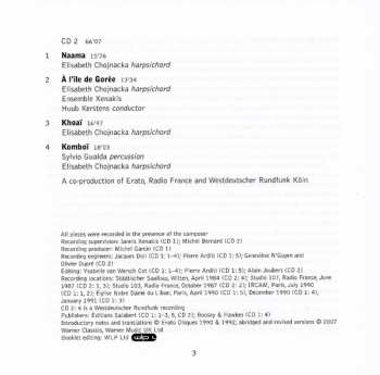 2CD Pierre Boulez: Phlegra • Jalons • Keren • Nomos Alpha • Thalleïn • Naama • À L'île De Gorée • Khoaï • Komboï