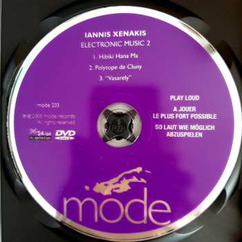 DVD Iannis Xenakis: Xenakis Electronic Music 2