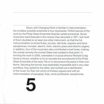 CD Philip Glass: Music With Changing Parts