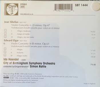 CD Sir Simon Rattle: Ida Haendel. Simon Ratlle. Sibelius & Elgar Violin Concertos (recorded Live)