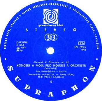 LP Ida Haendel: Romantické Houslové Koncerty