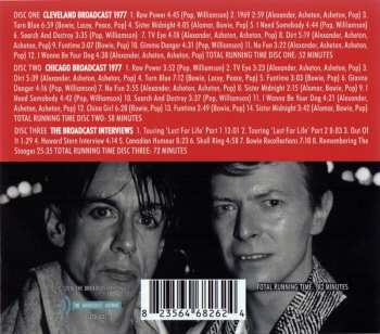 3CD/Dobozkészlet Iggy Pop: Bowie Vs Iggy: The Broadcast Archives