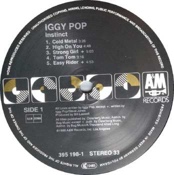 LP Iggy Pop: Instinct