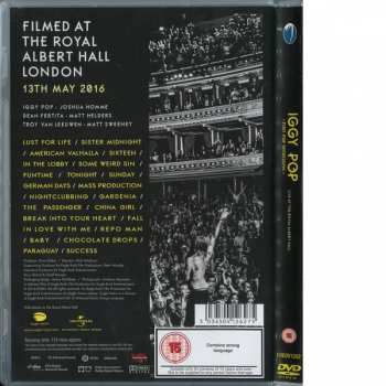 DVD Iggy Pop: Post Pop Depression - Live At The Royal Albert Hall