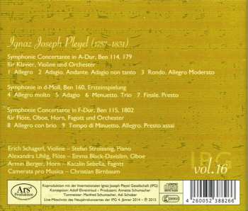 CD Ignaz Pleyel: Symphonie Concertante